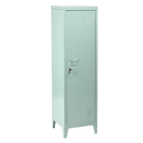 54\" Metal Locker Storage Cabinet 3 Shelves Office File Organizer with Lock (Green)