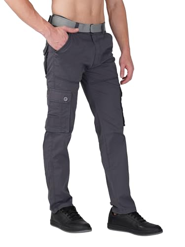 Image of Urban Legends Cargos for Men || Men's Cotton Regular Fit Cargo Joggers with 6 Pockets || Casual Pants || (UL-1R9)