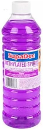 Supadec 750ml Methylated Spirit Fuel Burners Camping Stoves General Cleaning Stain Cleaner Fondues Bird Meths