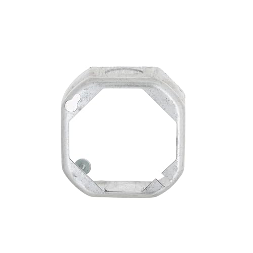 Hubbell Raco 4 in. Octagon Extension Ring, Drawn, 1-1/2 in. Deep, Two 1/2 & Two 3/4 in. KO\'s (130)
