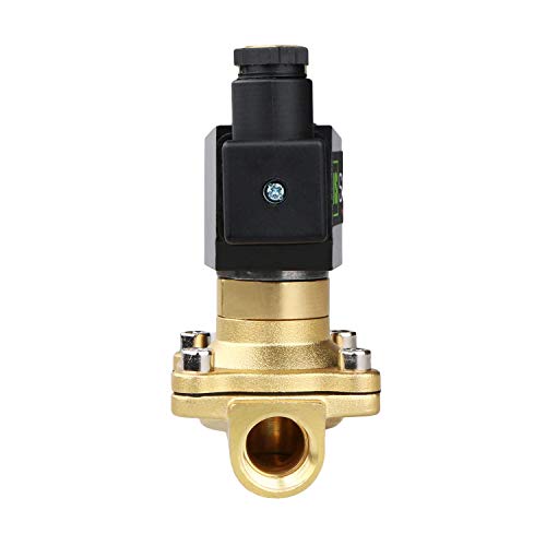Électrovanne laiton 12V DC 1/2" G normalement ouvert U.S. Solid semi-direct - 4