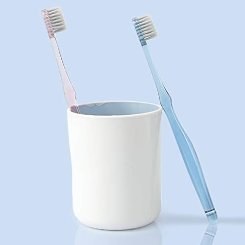 HEMOTON 2 Pcs Escova de Dentes de Cerdas Macias Manual Escova de Dentes de Cerdas Compactas Extra Ma