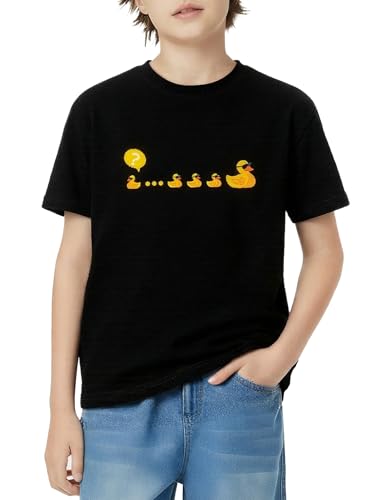 Image of Ainuno Boys Girls Shirts Funny Summer Short Sleeve Shirt Crewneck Graphic Tees