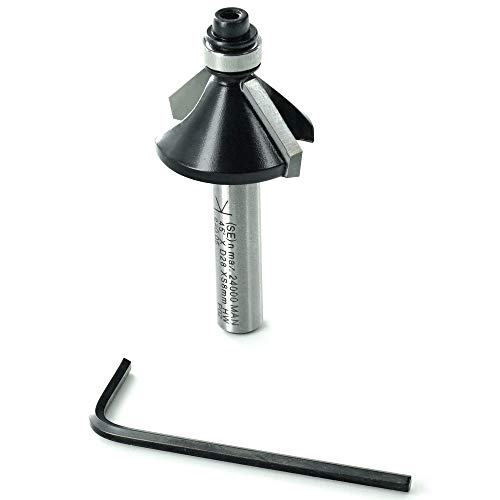 ENT 09012 12-piece router bit set carbide - shank 8 mm - 8 different types of router bits - in a high-quality compact case