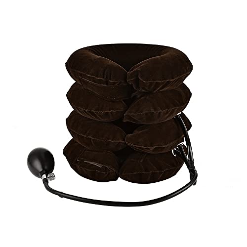 Soulager douleur cou avec la traction cervicale à air à 4 couches gonflables