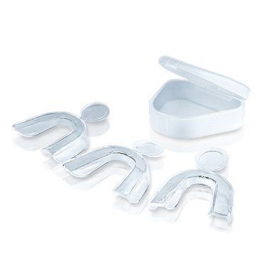 Thermoform Teeth Bleaching Mouth Trays (3) with Storage Case