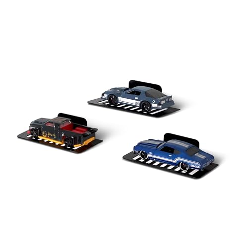 Image of Metal 1:64 Diecast Car Display Rack Set | Wall-Mount Self-Adhesive Toy Car Organizer for Kids & Adults | Black Steel Shelves for Home, Bedroom & Showcase Decor | Pack of 12