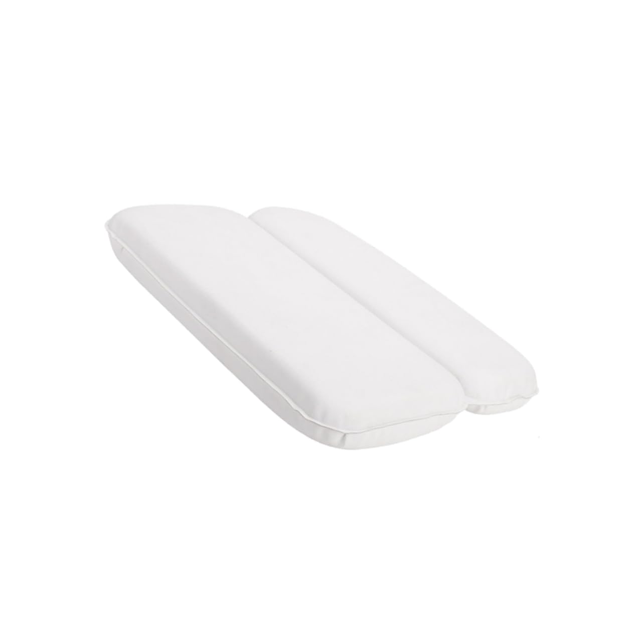 Cuscino Bagno PU con Ventosa Supporto Ergonomico per Traspirante per e Spa Bianco