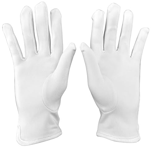 N'Ice Caps Women & Girls White Stretch Gloves for Themed Dress Occasions Children Kids2