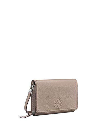 Tory Burch 55734 Thea Flat Wallet Shoulder Gray French Gray2