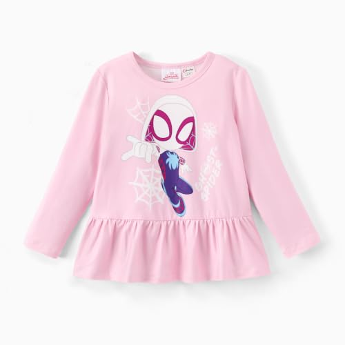 Image of Disney Minnie Mouse Frozen Princess Marvel Toddler Girls Clothes Long Sleeve Sweatshirt + Leggings 2pcs Outfits Set 2-6Y