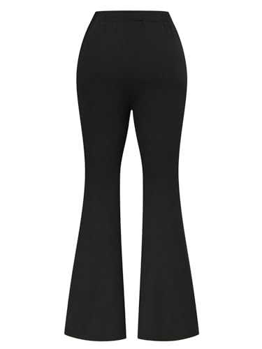 SweatyRocks Women's Casual Flare Pants High Wasited Office Work Pants Bell Bottoms3