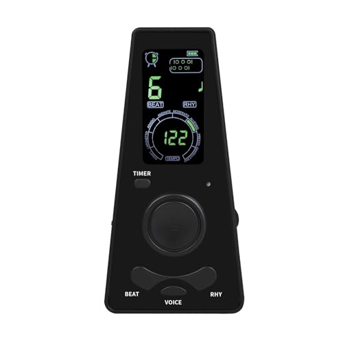 Métronome électronique blanc avec réglage du volume pour piano et guitare