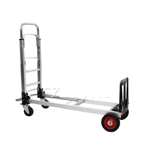 Chariot de courses en aluminium robuste à quatre roues - 5