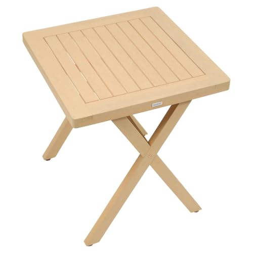 Table de jardin 2 places Xenia eucalyptus 70x70cm Hespéride - vue 8