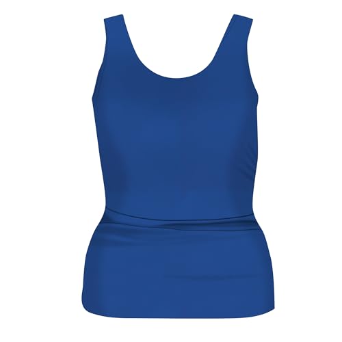 Women's Chlorine Resistant Shirred Tankini Swimwear Top