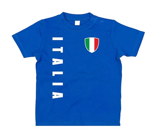daged T-Shirt Baby Italien Trikot Look EM WM Emblem Personalisieren Name &...