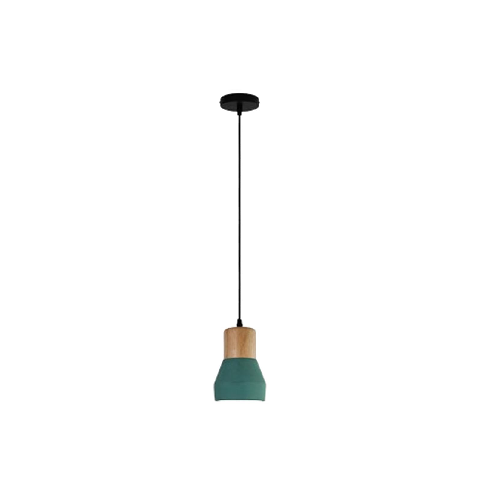 PLQWUJD Exquisite Chandelier Wooden Ceiling Light Fixture Cement Chandelier Pendant Ceiling Lamp E27 Close to Ceiling Light Concrete Semi Flush Mount Lighting(Gr�n)