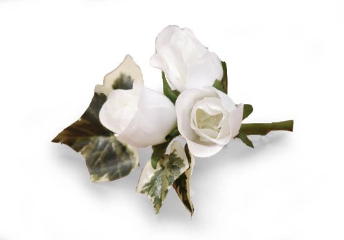 Darice VL3078, Mini Rosebud Boutiner Vendor Delay, 4-Inch, White