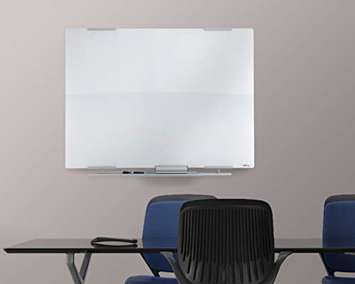 Iceberg ICE31140 Clarity Glass Dry Erase Whiteboard, 48" Length x 1" Width x 36" Height