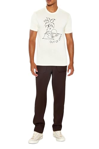 Forever 21 Men's Studded Slim-fit Mid-Rise Pants