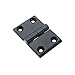 Black Square Hinge Zinc Alloy Industrial Automation Equipment Toolboxes Cabinets Doors 1Pcs(76X50X6mm-Black-1A)