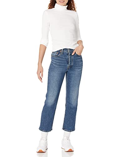 Image of Amazon Essentials Women's Slim-Fit Stretchy Layering Long Sleeve Knit Rib Turtleneck Top (Available in Plus Size), Pack of 2
