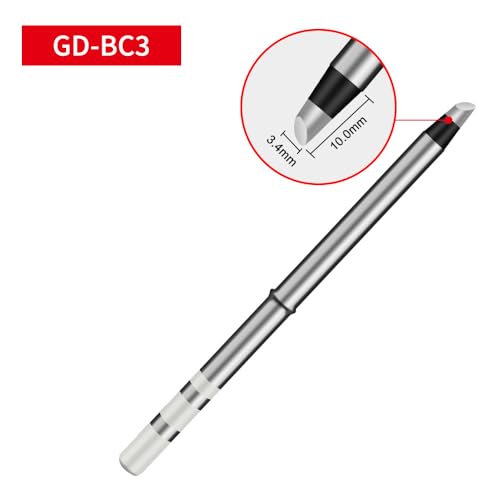 Image of Precision Soldering Iron Tips Set, GD Series K65 /BC3 /B2 /ILS, 5.5mm Base, 4 Pieces