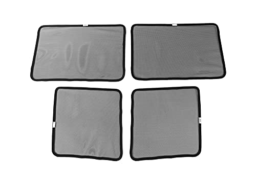 Junleli Side Window Sunshade Cover Sun Protection Anti Uv Mesh For Wrangler Jk 2007-2017 4-Doors Black Car Interior Accessories #TOP6