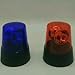 anso Rotating Blue LED Police Car Beacon Disco Party DJ Lamp DIY Red Alert Light (Blue)