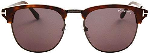 Sunglasses Tom Ford FT 0248 Henry 52A Gunmetal, Dark Havana/Smoke Lenses2