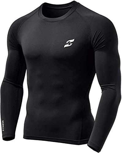 Image of Just Care Compression Full Sleeve Plain Athletic Fit Multi Sports Inner Wear (XXL)