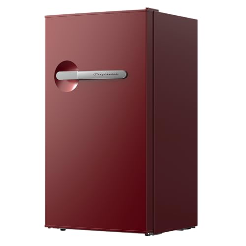 Image of Frigidaire Refrigerator-Retro Mini Fridge Energy Saving-Adjustable Thermostat Control- Ideal for Dorm, Office, RV, Garage, Apartment 3.1 Cu Ft, RED
