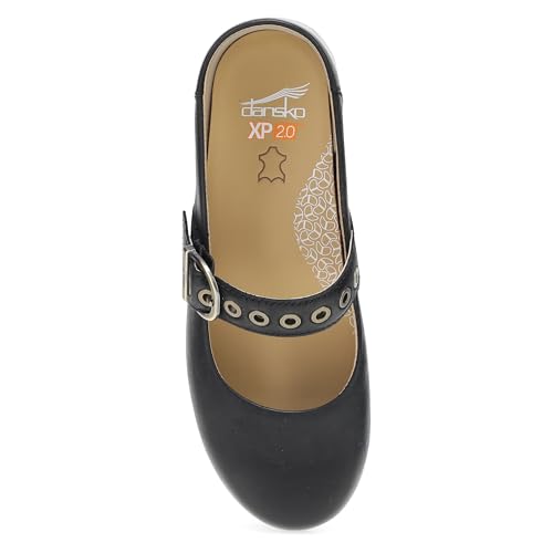 Image of Dansko XP 2.0 Mary Jane Clogs for Women - Slip-Resistant Leather Shoes with Arch Support, Removable Footbed, and Adjustable Strap - Ideal for Teachers & Service Professionals