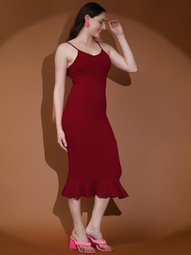 Image of KOTTY Women's Glamour Galore Vibrant Dawn Black Dress