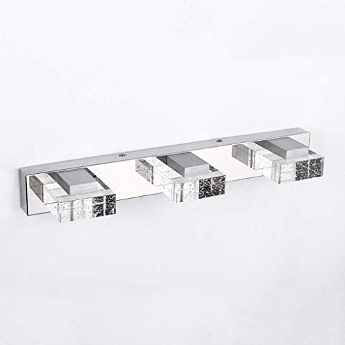 Applique bain décor LED cristal 46cm pour miroir toilette étanche à l'humidité