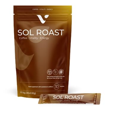 Pack Regala Vida Sana de NUEVO Sol Roast Coffee mas Hoja de seguimiento Y Pautas CAFE SOL ROAST (Paquete de 30 sobres)
