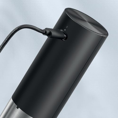 Ghidini Italy 1850 Levatappi Elettrico Ricaricabile USB-C Cavatappi Tagliacapsule Acciaio Inox 4,8x21cm