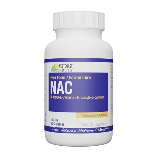 Westcoast Naturals Amino Acid N-Acetyl-L-Cysteine Capsule, 500 mg