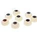Gazechimp 5 Paar 30mm Halbrunde Puppenaugen Augapfel Kunststoffaugen für Porzellanpuppen Vinylpuppen Masken DIY Herstellung Zubehör