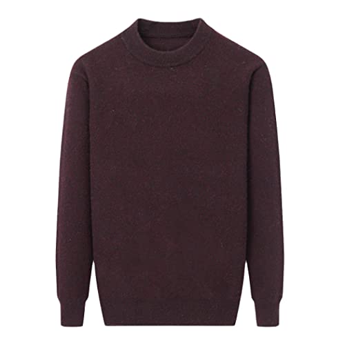 Pull cachemire homme contre le froid hivernal tricot épais col rond