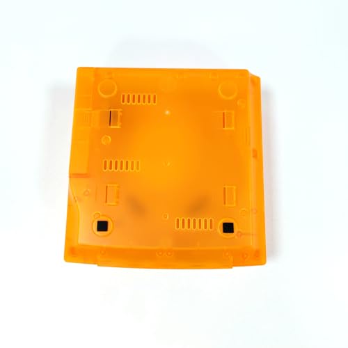 Image of Hzxkqmil Replacement Shell for SEGA Dreamcast DC Retro Video Game Console, Translucent Plastic Housing Case Accessories for Dreamcast DC, Transparent Orange