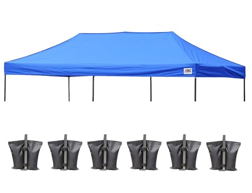 Image of ABCCANOPY Replacement Canopy Top for Pop Up Canopy Tent 10x20 Royal Blue