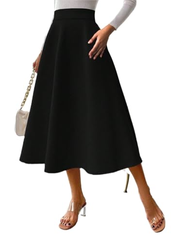 Trend Women's Summer Basic Skirt Elegant Office High Waist Elastic Skirt Spring Summer For Beach