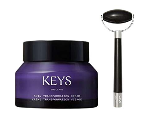 Keys Soulcare Skin Transformation Cream and Obsidian Facial Roller Set! Facial Roller Revitalizes The Skin! Cruelty Free!