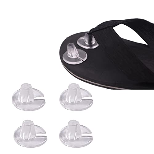 Image of 5 Pairs Silicone Thong Sandal Toe Protectors Clear Sandal Flip Flops Gel Toe Guards Cushions Thong Protectors