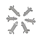 50pcs White Nylon Plastic Rivet Push-in Snap-On Auto-Fix Bracket Spacers for 3.5mm Hole Chassis(LCD-9)