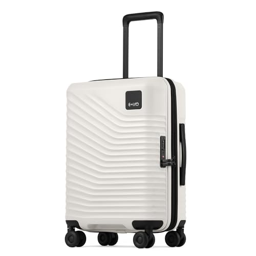 Image of Coolife Luggage Carry-On, Lightweight PC Hardside Suitcase, 20-Inch, Black