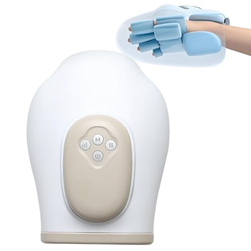 Handmassagegerät Elektrisch, Handmassagegerät mit Thermotherapie, Elektrisches Handmassagegerät mit 3 Luftkompression-Modi und 3 Stufen der Einstellbaren Stärke, Großes Geschenk