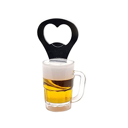 Creative Acrylic Beer Bottle Opener Beer Mug Shape Bottle Opener Kitchen Accessories Fridge (Bottle Opener A) #TOP6